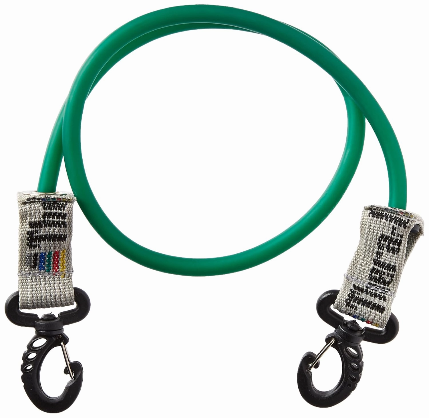 THERABAND Wellness Station Professional Latex Resistance Tubing With Connectors for Physical Therapy, Exercise Station for Rehab, Lower Pilates, Set of 2, 24 Inch, Green, Heavy, Level 4