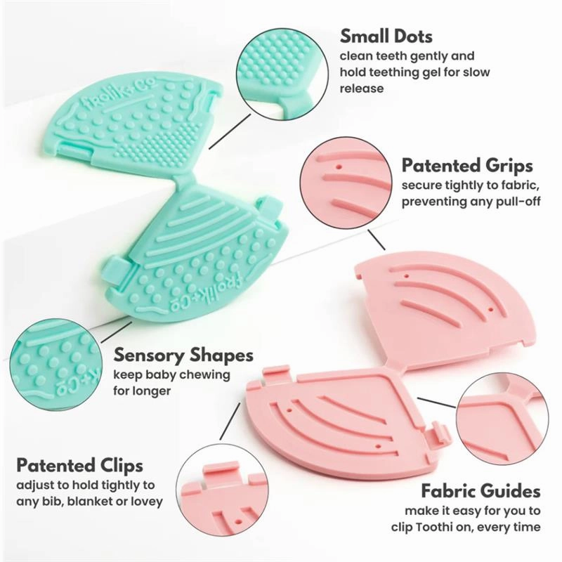 Toothi - Teether Clip, Papaya