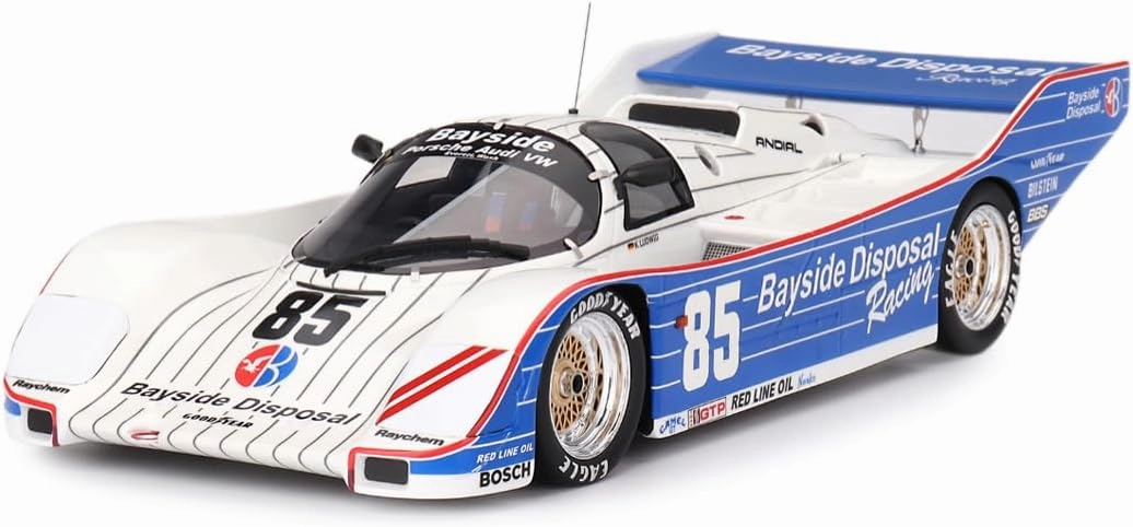 TOP SPEED 1/18 Porsche 962 IMSA Laguna Seca 300km Winner 1987#85 Bayside Disposal Racing Complete Product