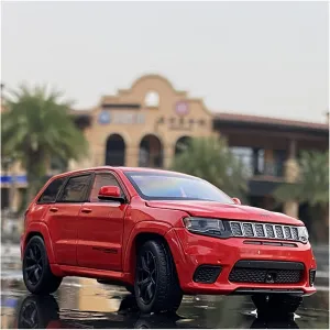 Toy car Model 1:32 for Jeeps Grand Cherokee Alloy Off-Road Car Model Diecasts Toy Simulation Kids Toy Gift (Color : Red)