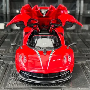 Toy car Model 1:32 for Pagani Huayra Dinastia Alloy Racing Car Model Diecasts Sports Car Sound Light Kids Gift Toy (Color : Red)