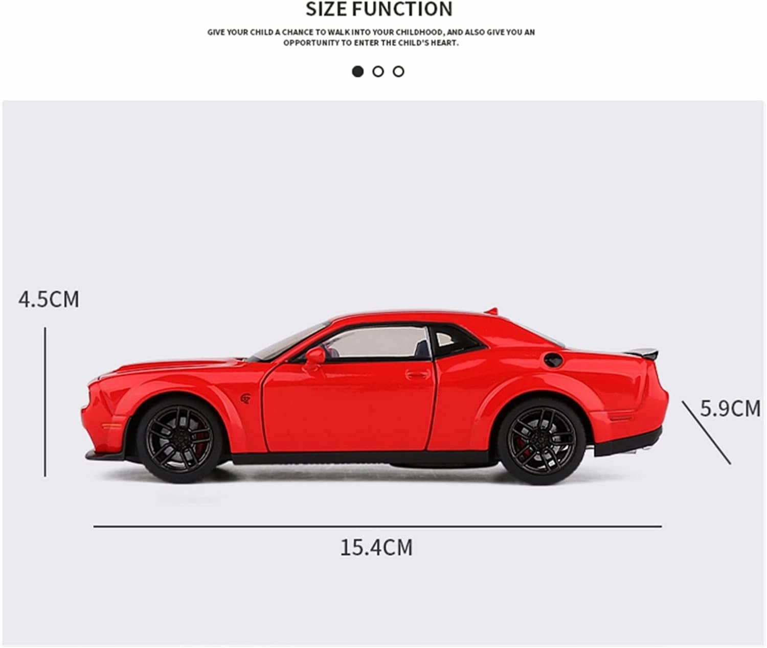 Toy car Model 1:32 for Dodge Challenger SRT Alloy Musle Car Model Diecasts Toy Sports Sound Light Collection Kids Gifts (Color : D4)