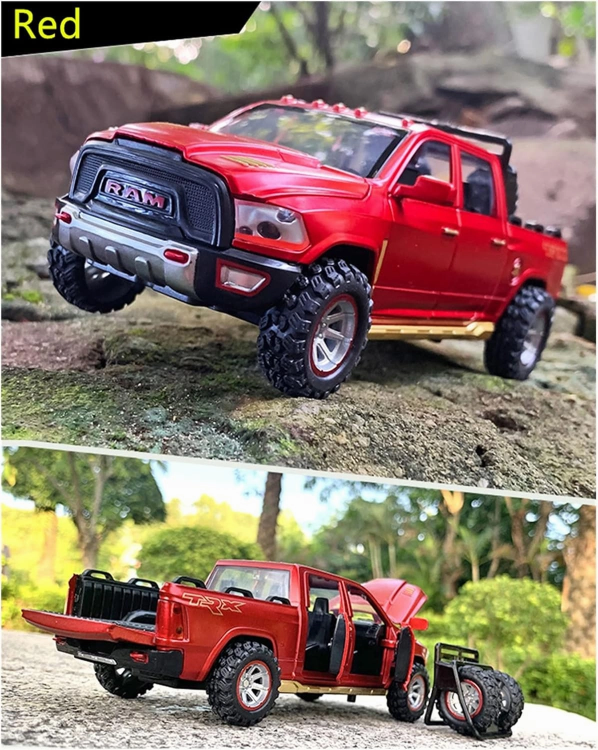 Toy car Model 1:32 for Dodge RAM TXR Pickup Alloy Car Model Diecasts Toy Off-Road Simulation Collection Kids Gift (Color : C3)