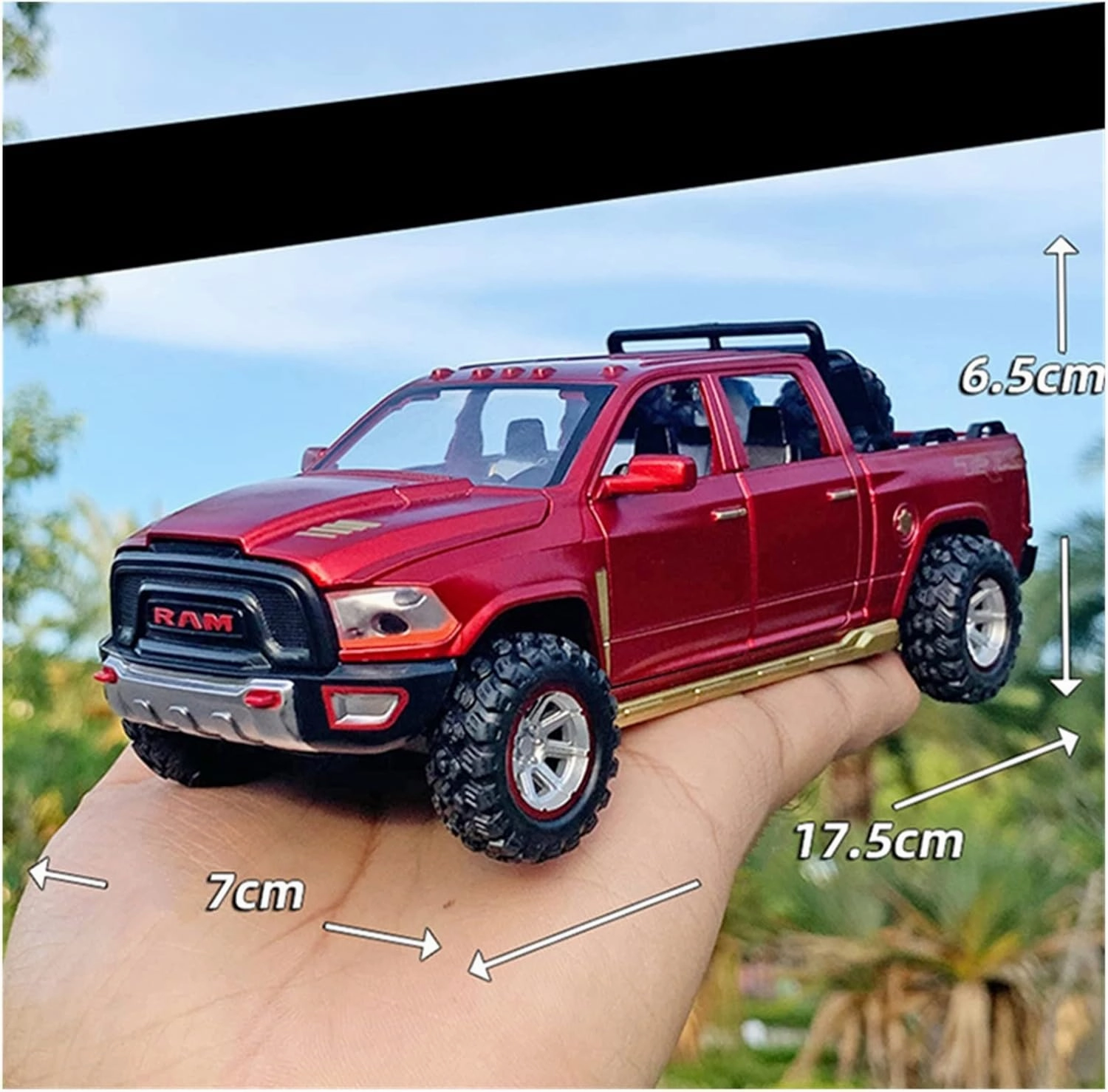 Toy car Model 1:32 for Dodge RAM TXR Pickup Alloy Car Model Diecasts Toy Off-Road Simulation Collection Kids Gift (Color : C3)