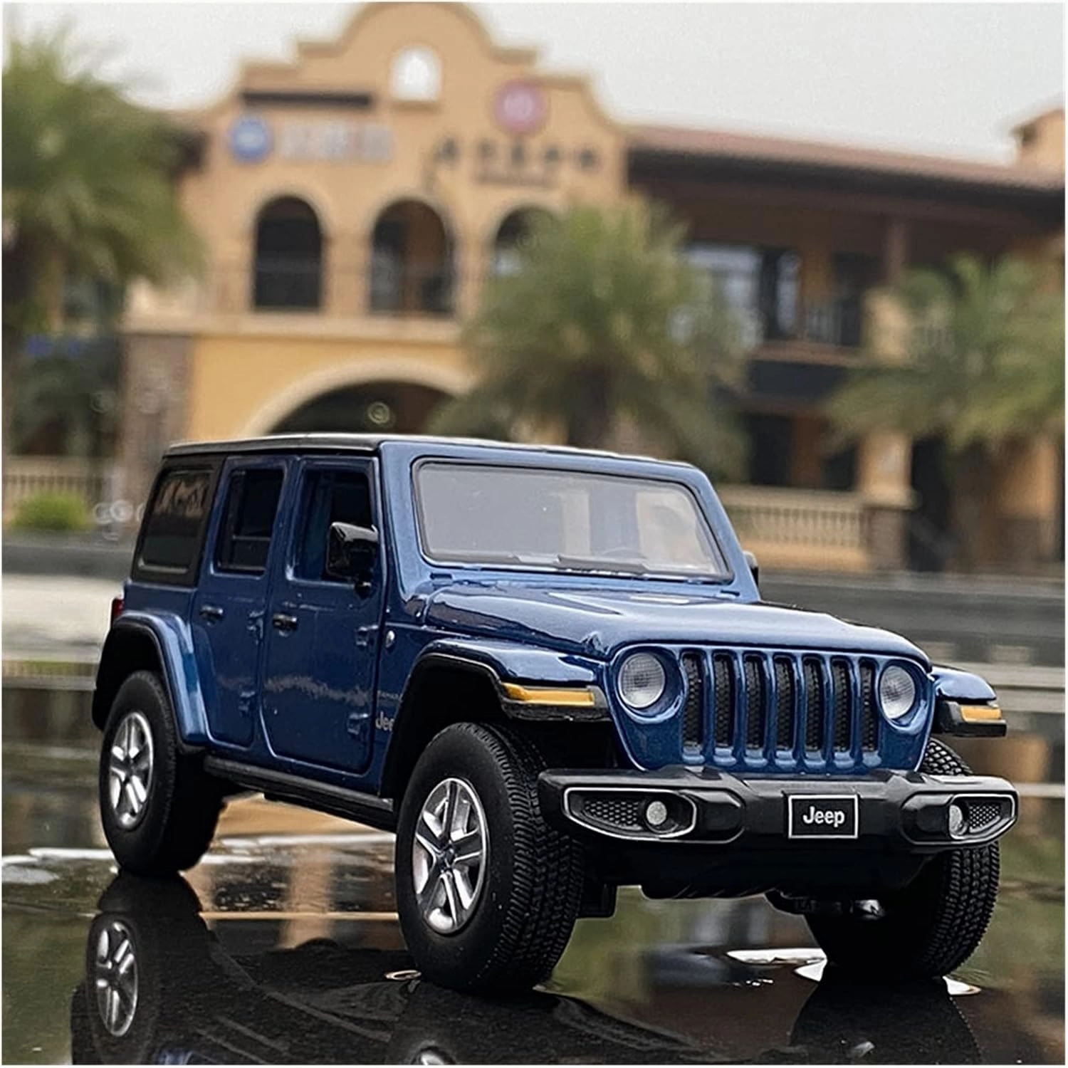 Toy car Model 1:32 for Jeeps Wrangler Rubicon Alloy Car Model Diecast Off-Road Toy with Sound and Light (Color : A1)