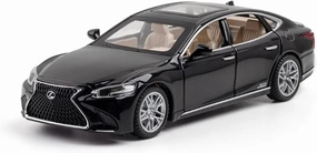 Toy car Model 1:32 for Lexus LS500H Alloy Car Model Diecasts Miniature Toys for BOY (Color : Black)