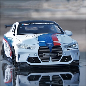 Toy car Model 1:32 The Track M4 IM GT Mans Racing Car Free Wheeling High Light Sport Racing Car Model Diecasts Toy Gift