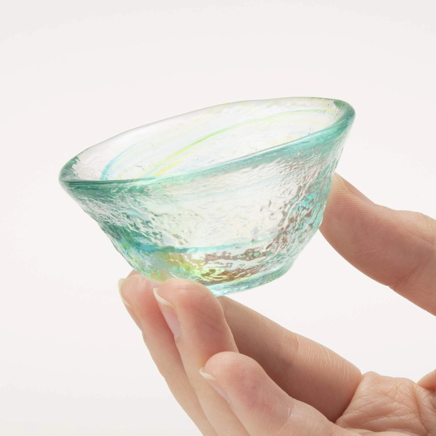 Toyo Sasaki Glass 42093 Gui Cup, Japanese Sake, Green, 1.5 fl oz (45 ml)