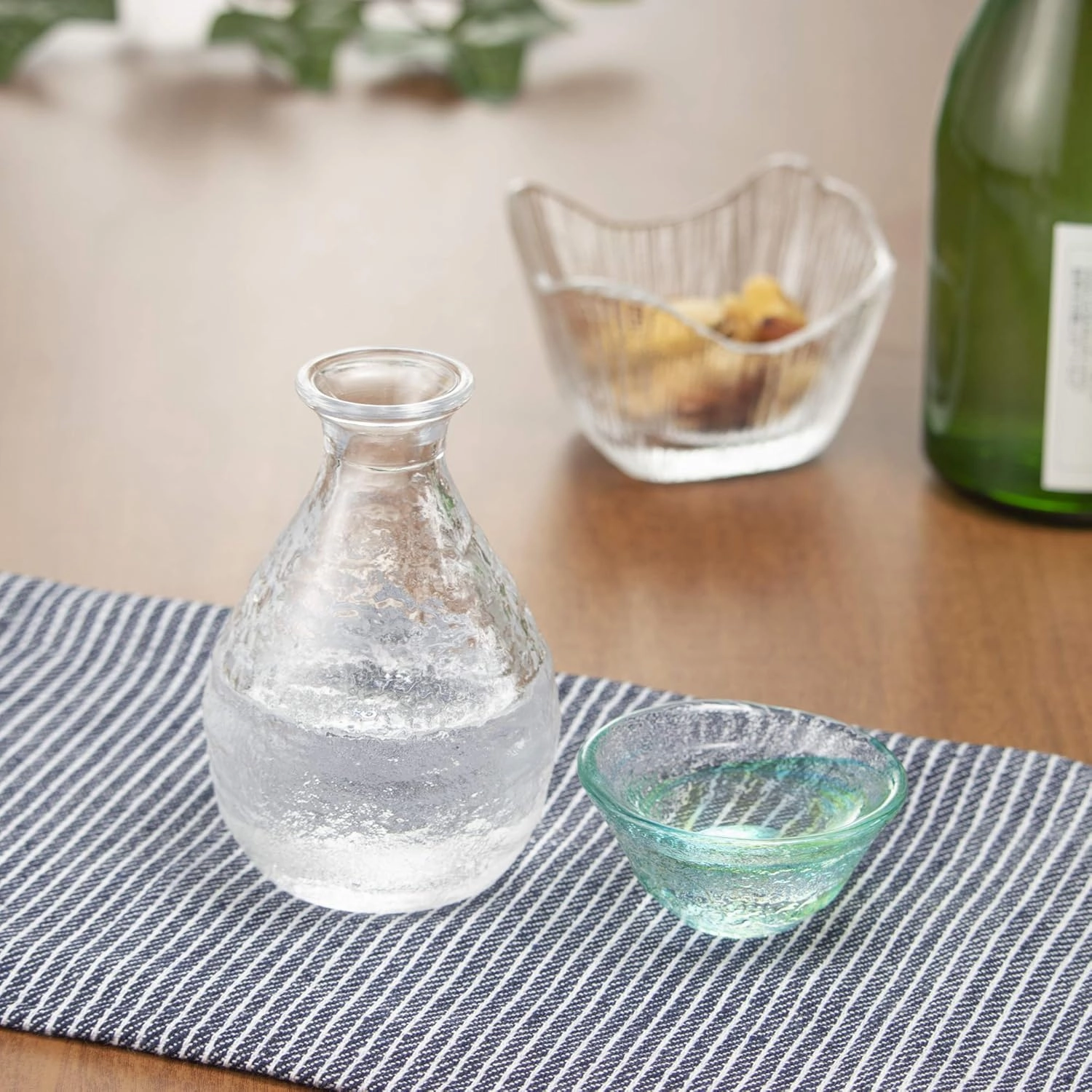 Toyo Sasaki Glass 42093 Gui Cup, Japanese Sake, Green, 1.5 fl oz (45 ml)