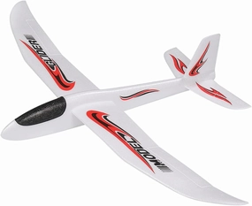 Toyvian Kids Airplane Glider - 39 Inch Large Throwing Foam Plane, 2 Flight Mode Glider Toy for Kids Birthday Party Favors, Outdoor Yard Games