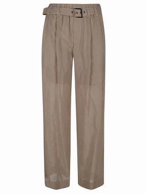 Track Trousers In Lightweight Cotton Organza