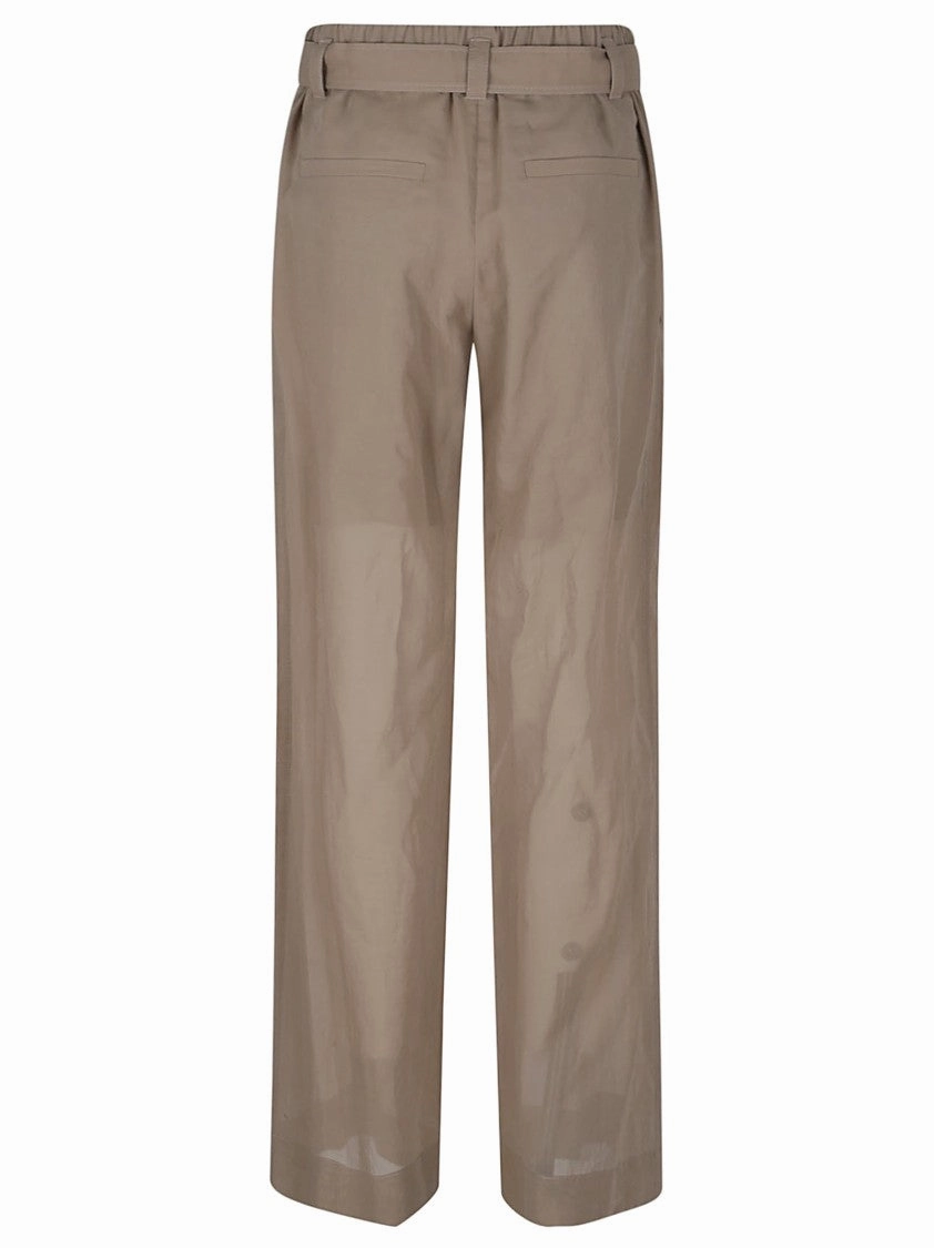 Track Trousers In Lightweight Cotton Organza