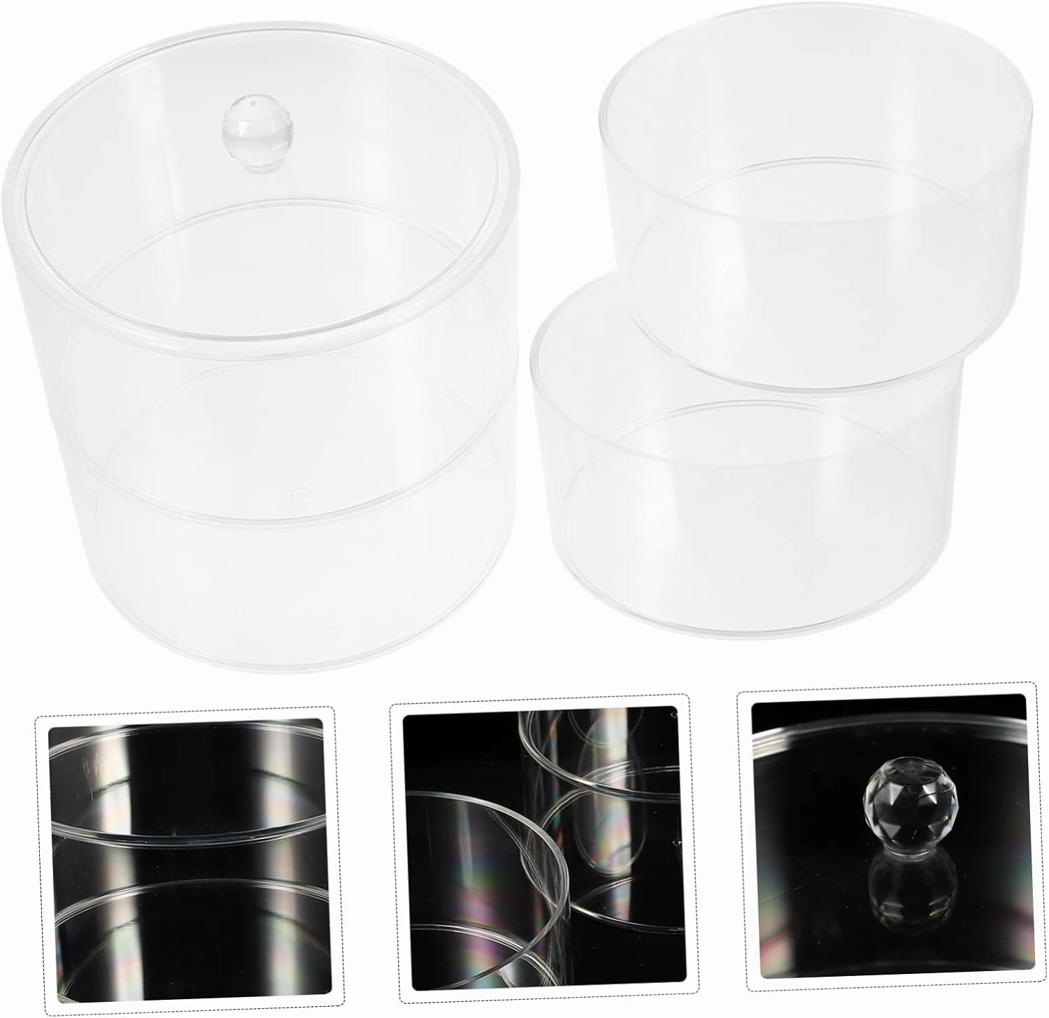 Transparent Watch Band Display Box Multi-layer Jewelry Organizer for Earrings Necklaces Stylish Modern Design Shows Home Use Elegant Showcase Case