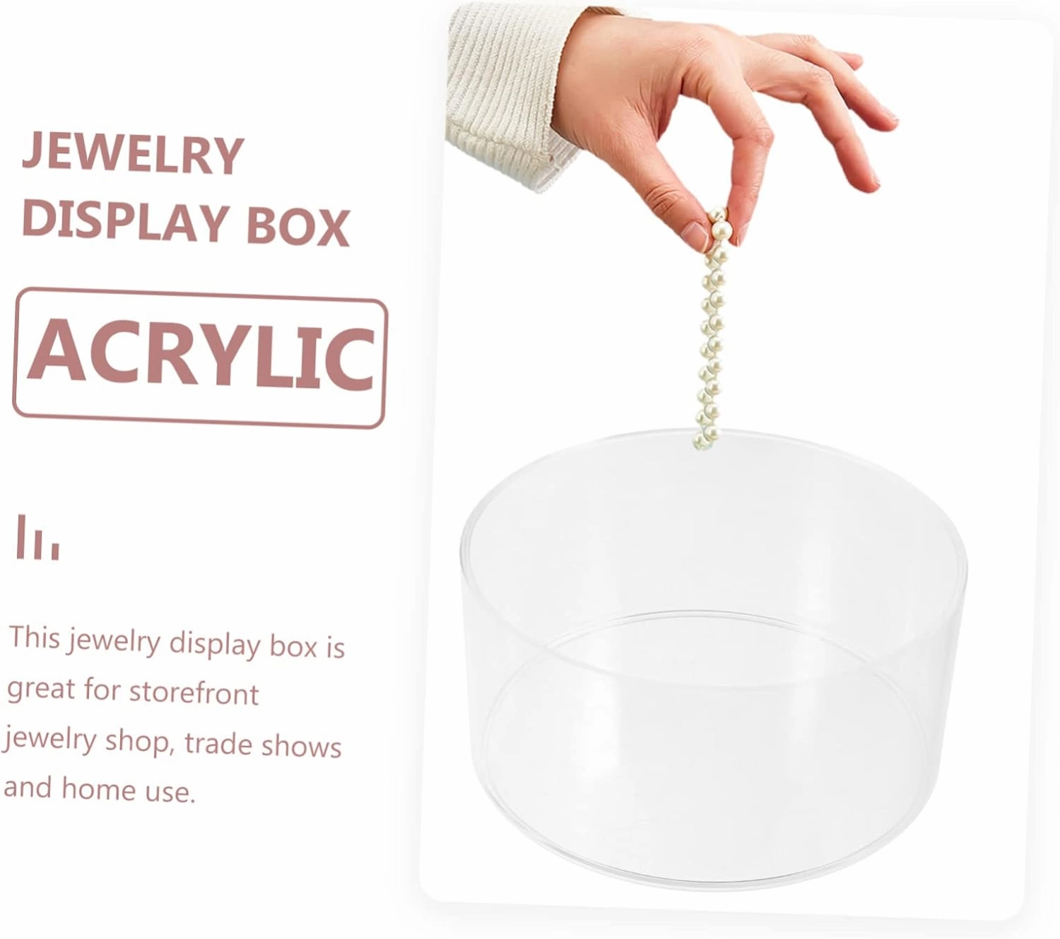 Transparent Watch Band Display Box Multi-layer Jewelry Organizer for Earrings Necklaces Stylish Modern Design Shows Home Use Elegant Showcase Case