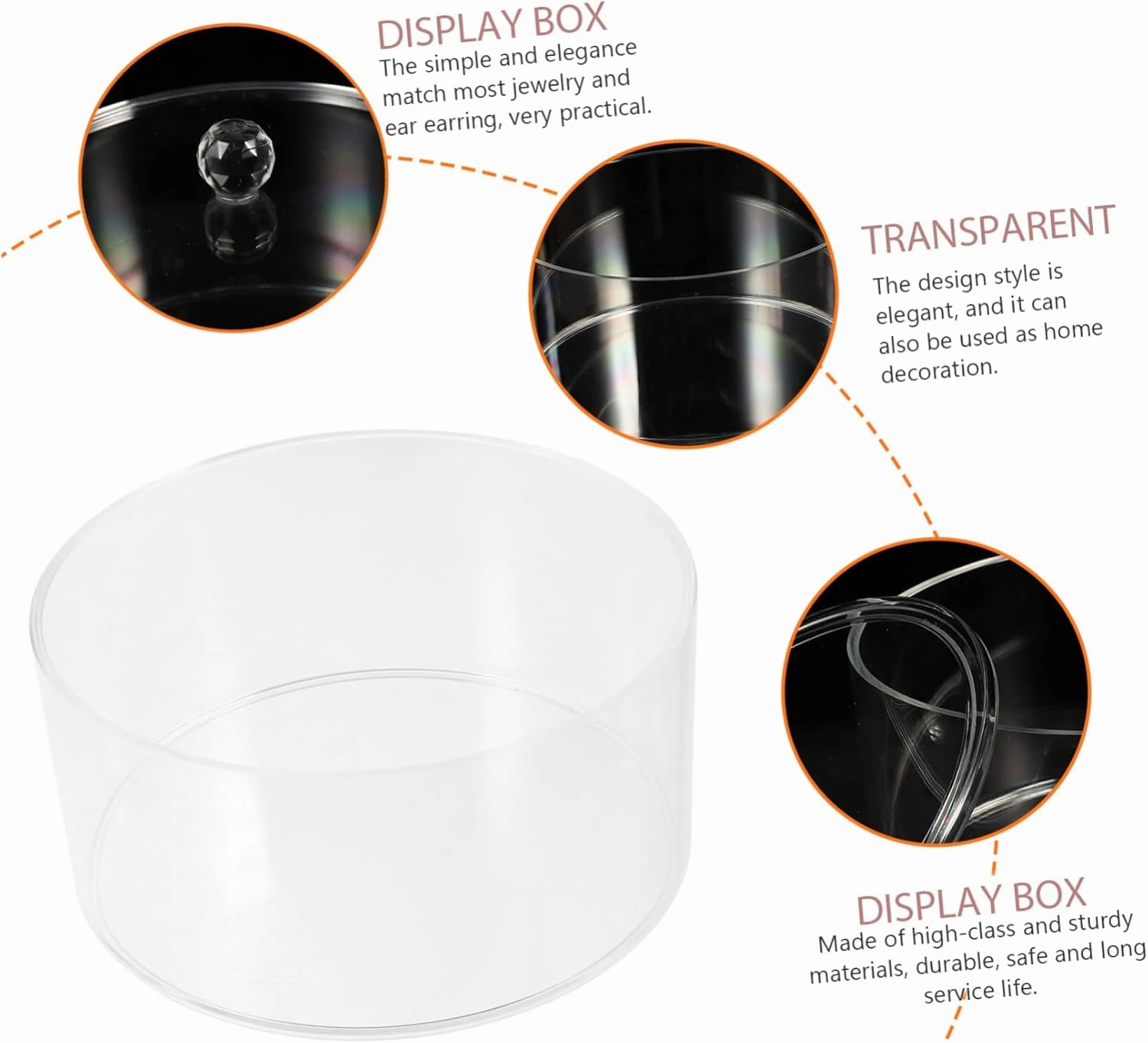 Transparent Watch Band Display Box Multi-layer Jewelry Organizer for Earrings Necklaces Stylish Modern Design Shows Home Use Elegant Showcase Case
