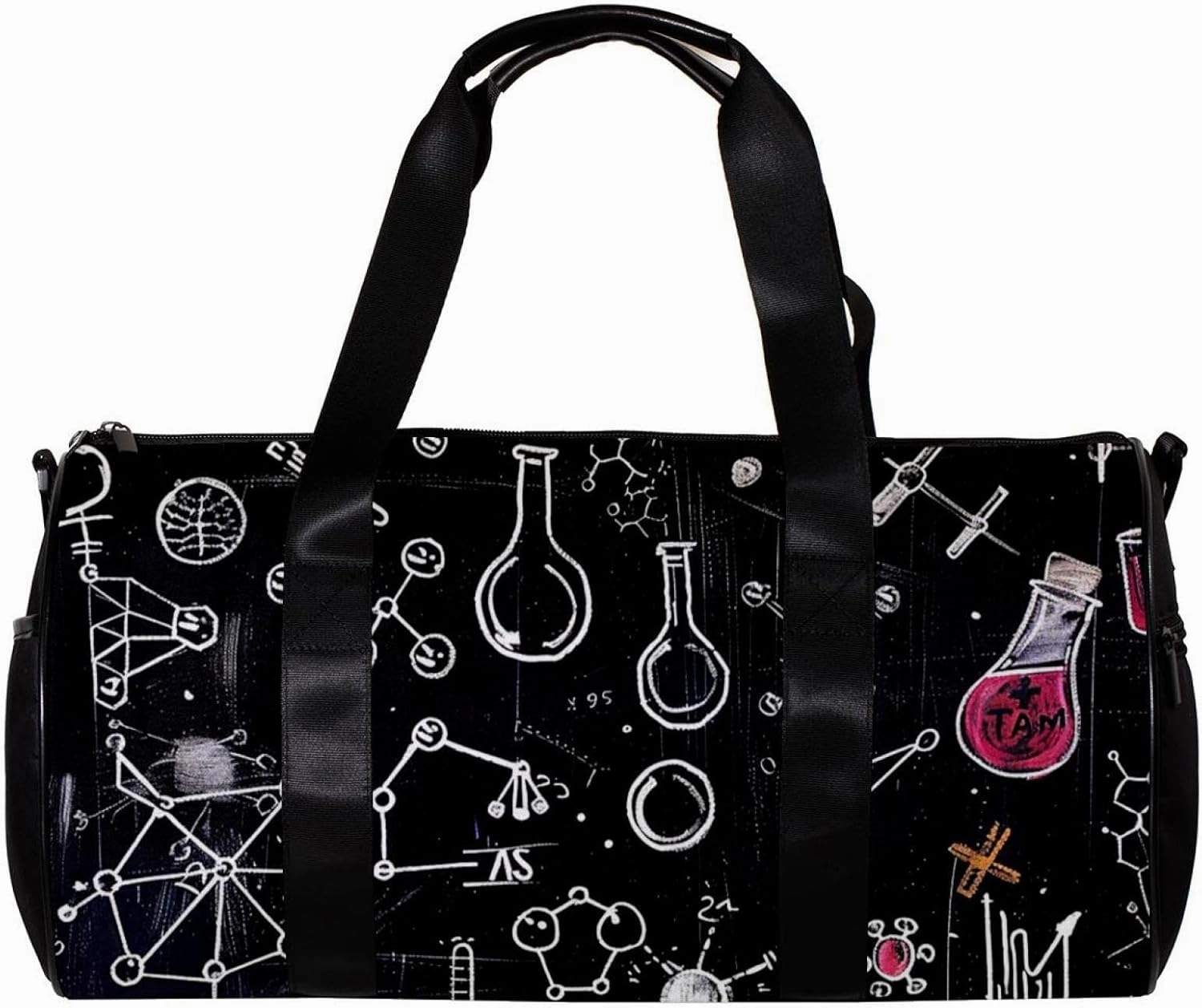 Travel Bag,Mens Gym Bag,Womens Gym Bag,Science Theme Chemistry,Sports Bag