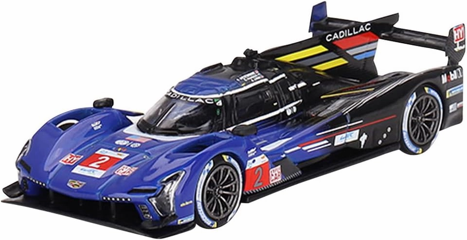 True Scale Miniatures Model Car Compatible with Cadillac V-Series.R #2 Cadillac Racing 2023 Le Mans 24 Hrs 3rd Place 1/64 Diecast Model Car Mini GT MGT00716