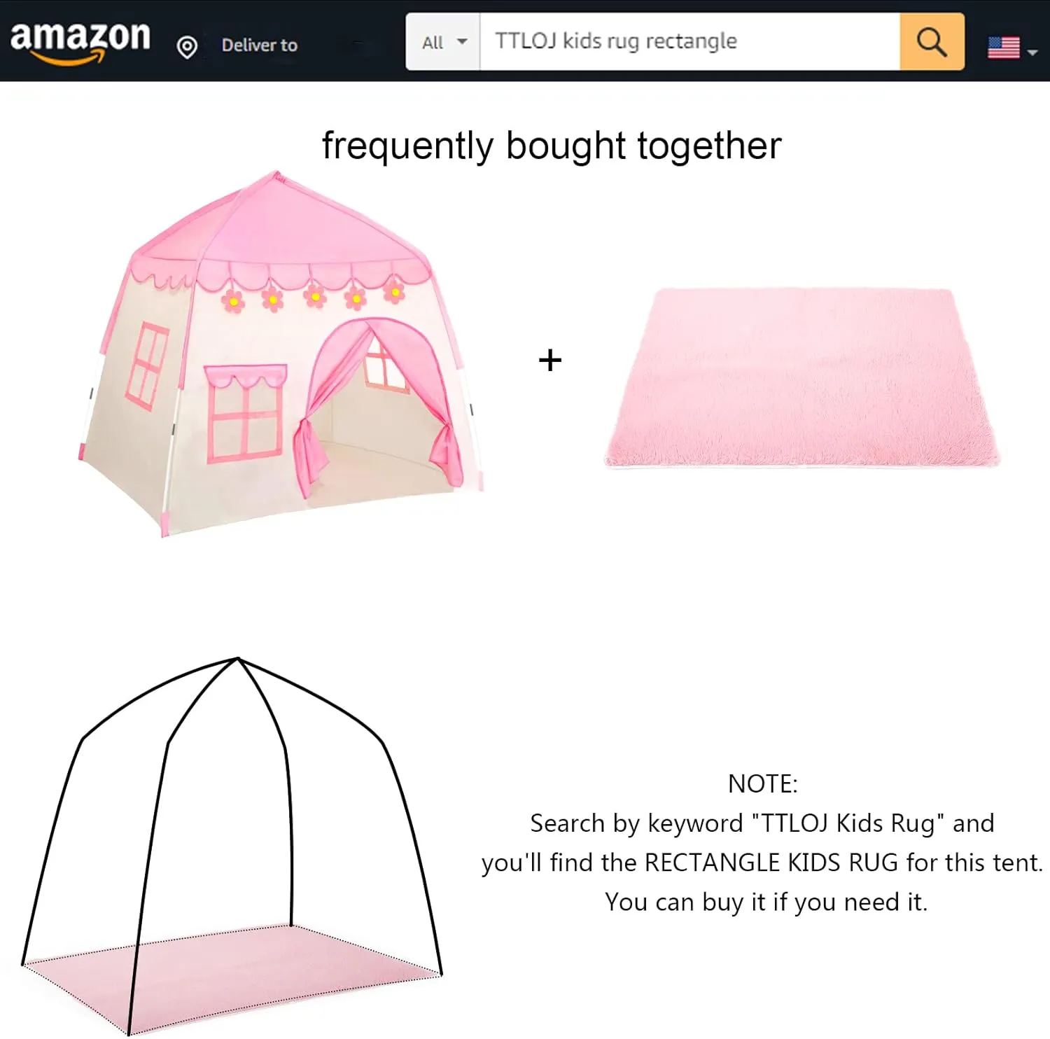TTLOJ Gift for Christmas Kids Play Tents for Girls, Princess Castle Tent, Large Fairy Playhouse Gift Toys for Girl Toddler Children Play House, Fairy Tale Teepee Tent Indoor Outdoor