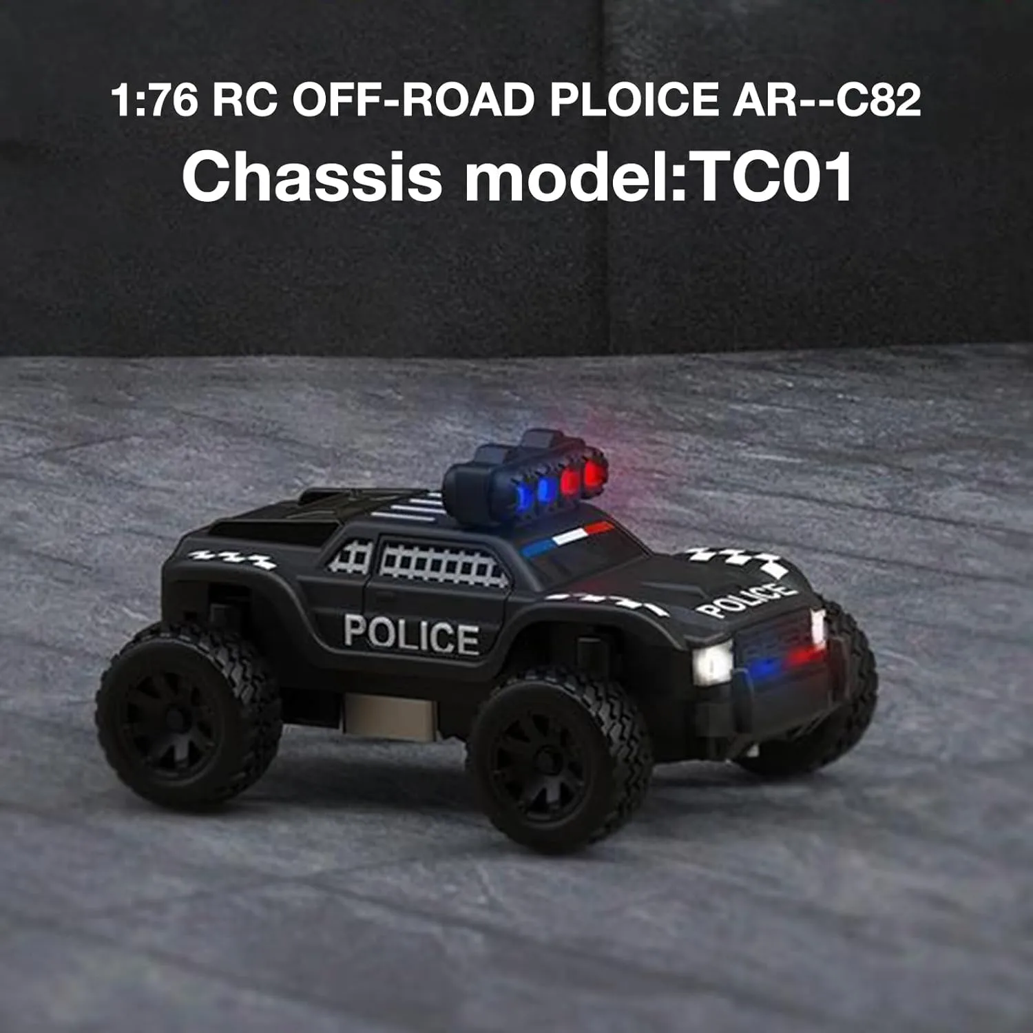 Turbo Racing 1:76 Scale RC Sport Car, Table Racing 2.4GHZ Remote Control Mini Model Crawler Car with Full Proportional RTR for Adults Gift (C82)