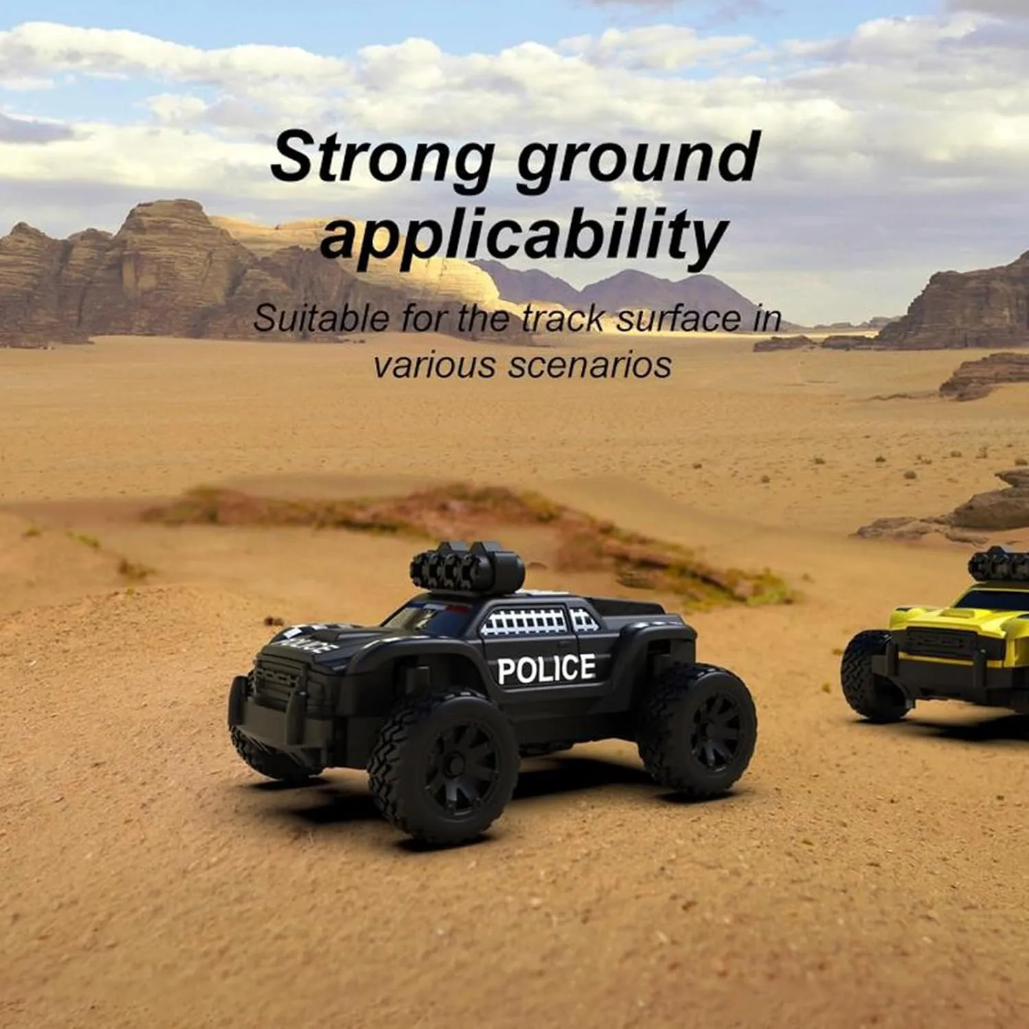 Turbo Racing 1:76 Scale RC Sport Car, Table Racing 2.4GHZ Remote Control Mini Model Crawler Car with Full Proportional RTR for Adults Gift (C82)