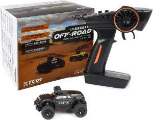 Turbo Racing 1:76 Scale RC Sport Car, Table Racing 2.4GHZ Remote Control Mini Model Crawler Car with Full Proportional RTR for Adults Gift (C82)