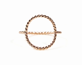 Twisted Circle Ring