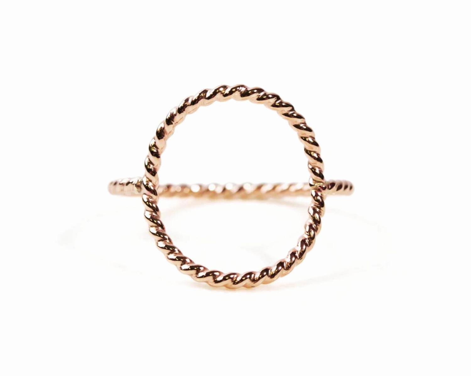 Twisted Circle Ring