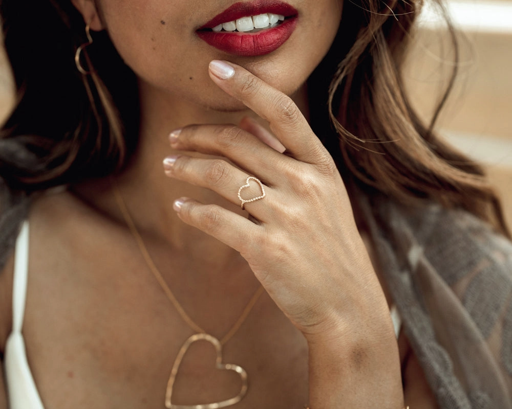 Twisted Simple Heart Ring