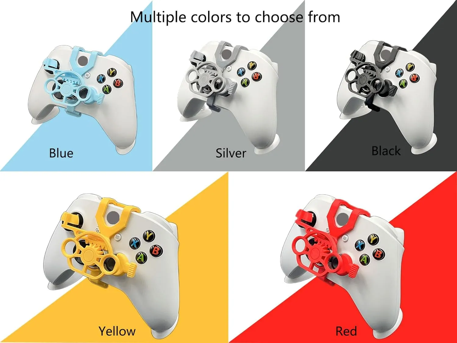 TXW Mini Racing Steering Wheel for Xbox ONE X/S/Elite Game Controller,Racing Games Controller Steering Wheel Attachment Accessory for Xbox ONE (Blue)