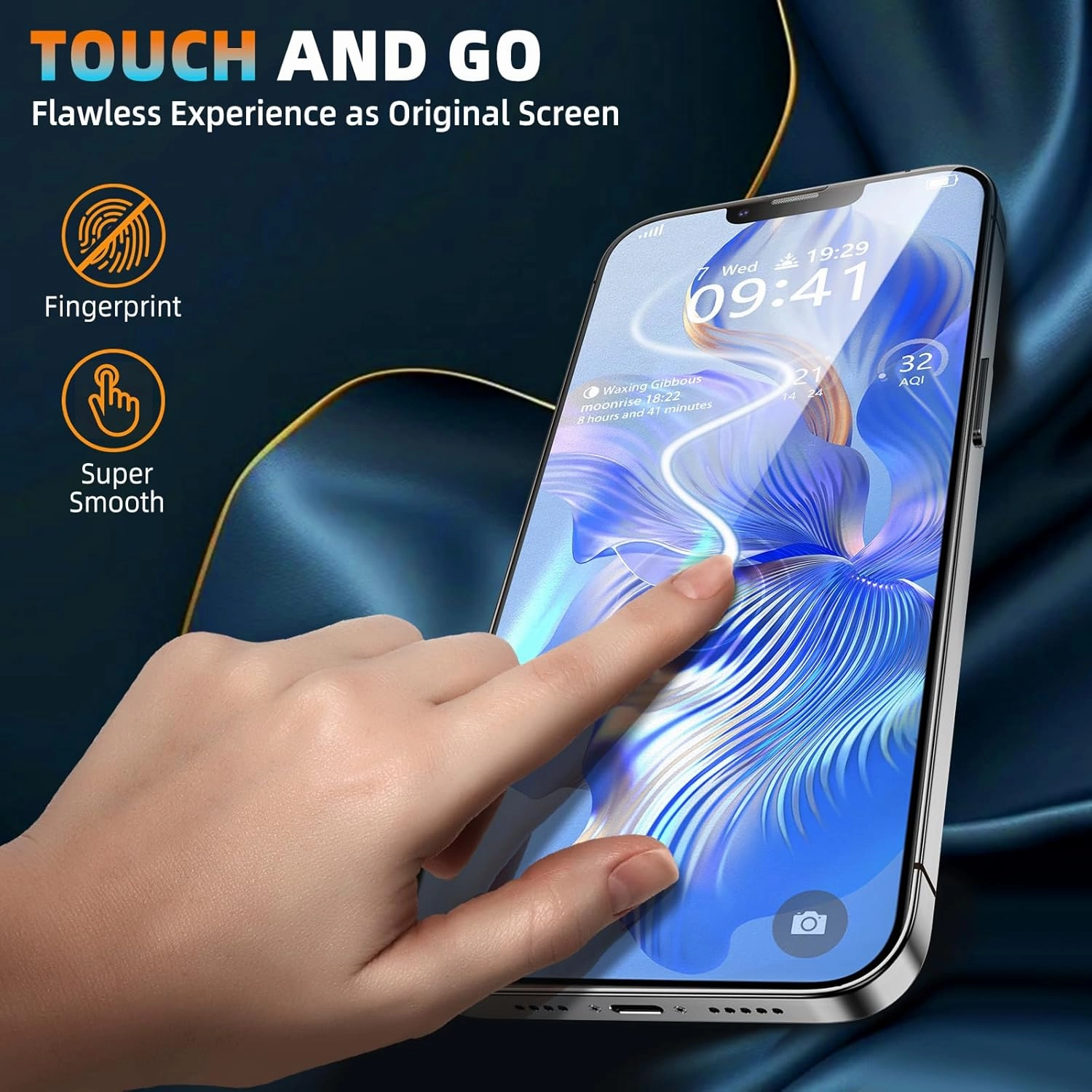Unbreak Top 9H  Glass for iPhone 13/13pro/14/16E Screen Protector 12FT Military Armor Shatterproof   Longest Durable, 1:1 Full-Coverage Tempered Glass, Auto-Align Fit Bubble-free, 2-Pack