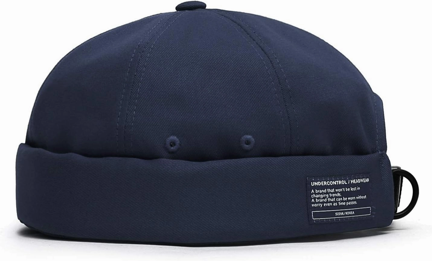 UNDERCONTROL Brimless Sailor Fisherman Leon Hat No Visor Miki Skull Docker Beanie Trawler Tactical Ring Cap for Men & Women