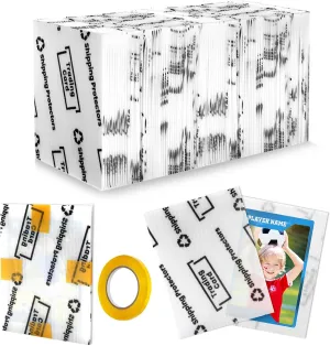 Upgrade 200 Pack Trading Card Shipping Protector 3.5'' x 4.5'',Strong Hard Plastic Inserts Graded Sports Card Shipping Supplies Precut Sleeves for Mailing, MTG Packaging Collectible