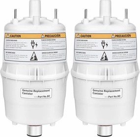 Upgrade 80 Steam Canister for Aprilaire Steam Humidifier Models 800, 801, 865, 866, 80 Replacement Canister OEM Substitute for Aprilaire Canister, 2 Pack