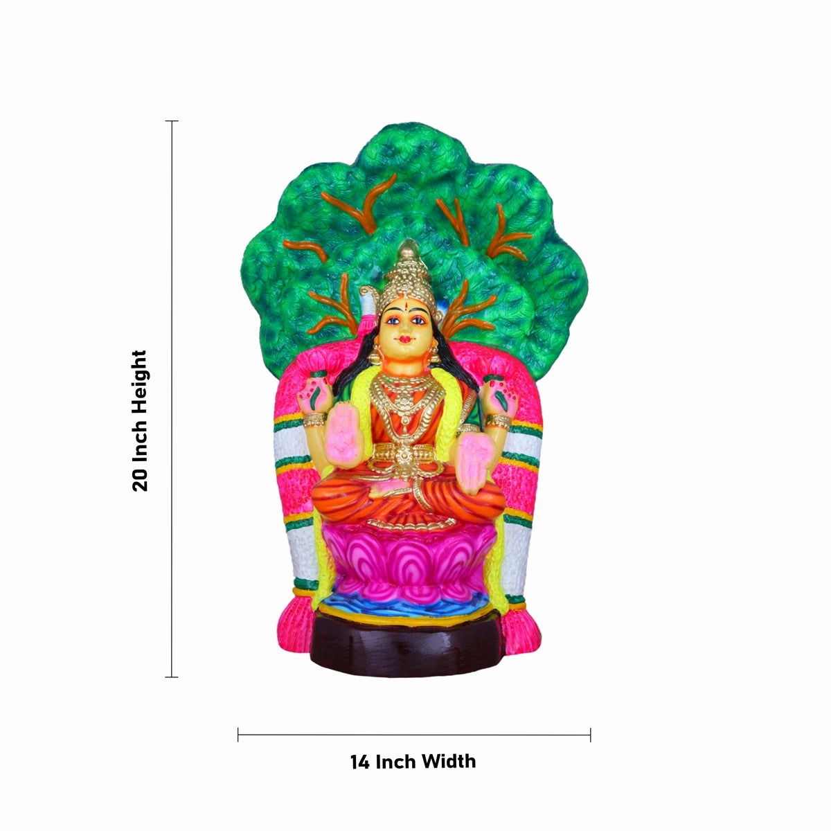 Vaibhav Lakshmi Paper Mache Golu Bommai Set - 20 x 14 Inches | Giri Golu Doll/ Navaratri Golu Bomma/ Gombe