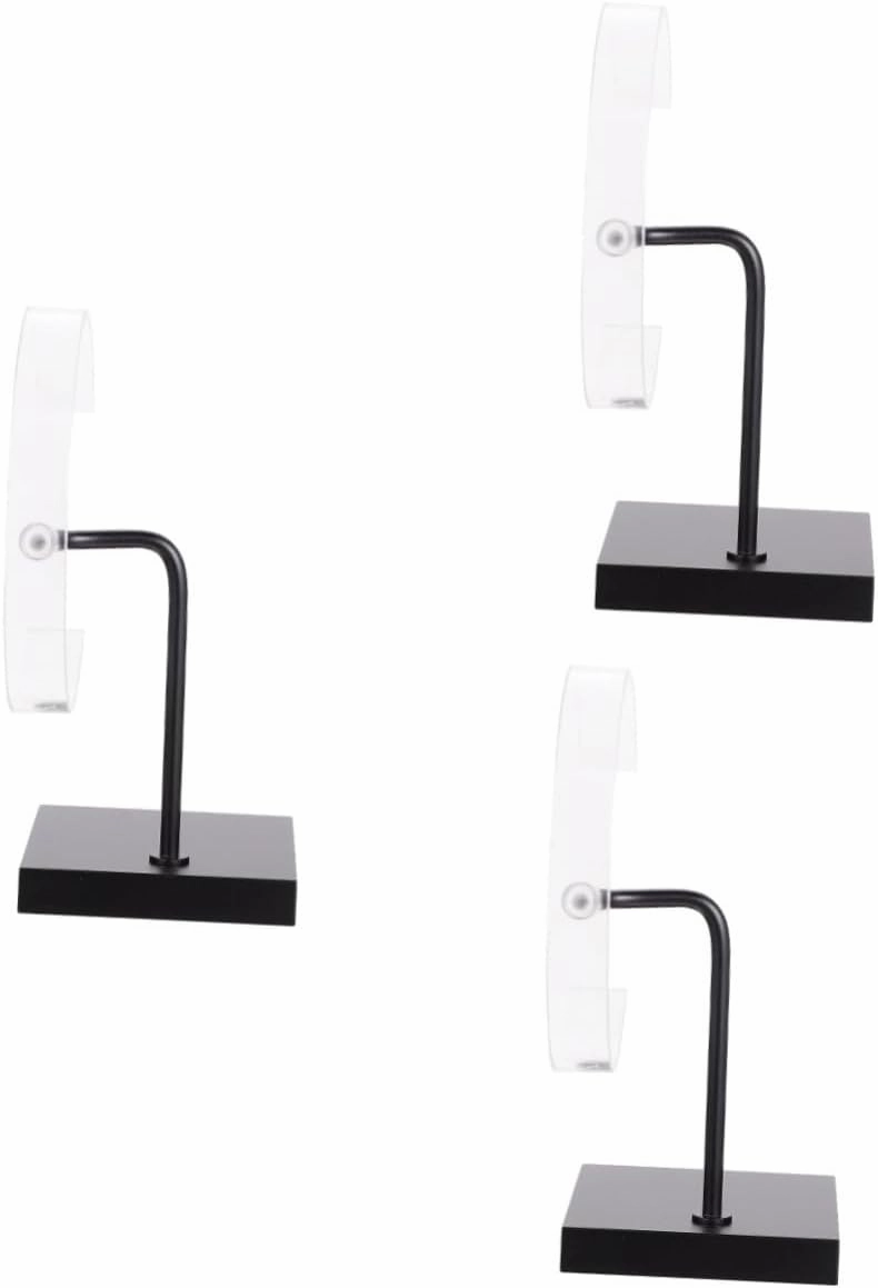 VALICLUD 3 Pcs Mechanical Watch Stand Metal Watch Rack Bracelet Display Rack Stable Base Smooth Touch