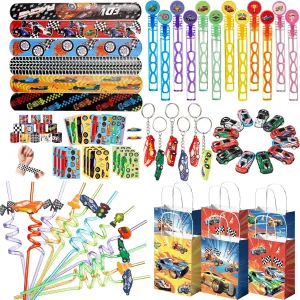 Vanblue Race Car Party Favors Hot Car Themed Birthday Party Decoration Racing Party Supplies Mini Vehicles Toy Gift for Boy Kids Treat Gift Bags Stuffers Pinata Filler Classroom Rewards