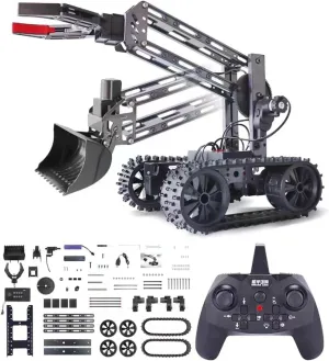 VANLINNY Robot Kit, STEM Toys for Boys Age 8-12, Robotic Arm for Kids Age 8 , 4-DOF Electronic Programming DIY Robots for Girls, Educational Science Building Kit, Cool Birthday Gifts for Kids.