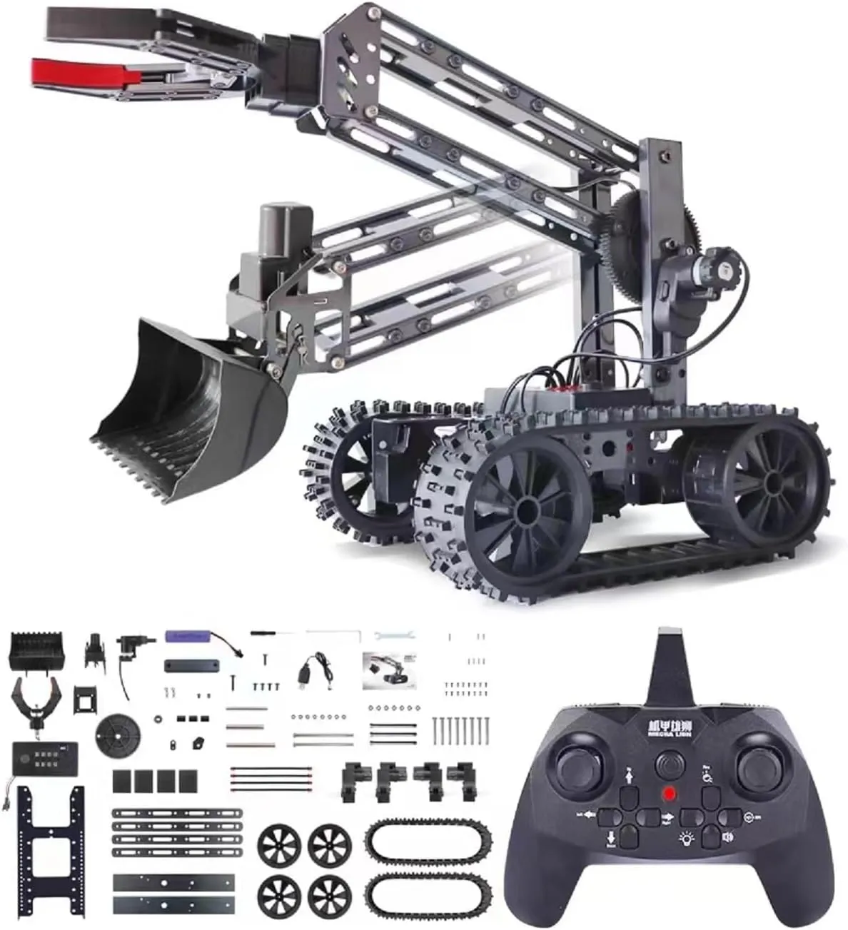 VANLINNY Robot Kit, STEM Toys for Boys Age 8-12, Robotic Arm for Kids Age 8 , 4-DOF Electronic Programming DIY Robots for Girls, Educational Science Building Kit, Cool Birthday Gifts for Kids.