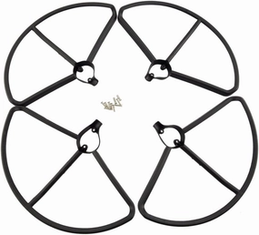 VERBANA Drone Propeller Guard, for Hubsan H501S H501C H501A Drone Propeller Blade Protection Frame Propeller Guard Kit Spare Part for Hubsan H501S H501C H501A RC Drone Quadcopter Accessories Part