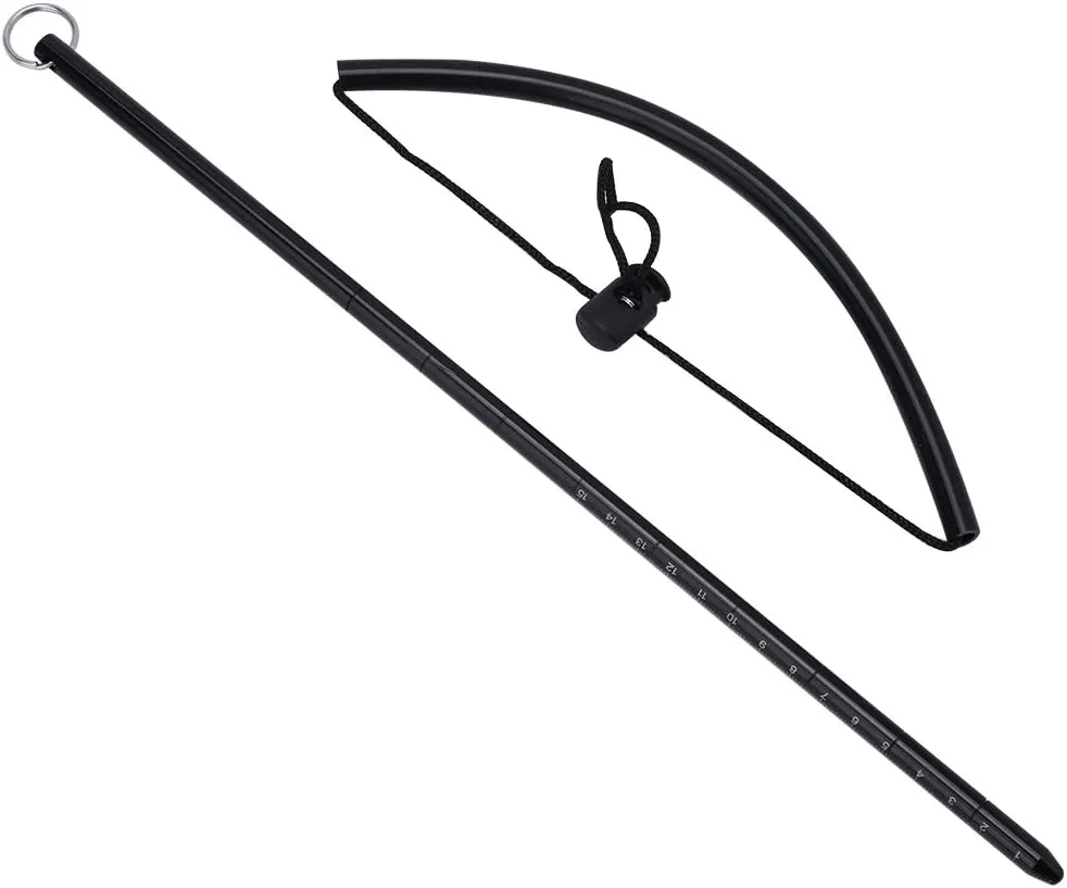 VGEBY1 Diving Stick, Aluminium Alloy Underwater Diving Pointer Rod with Lanyard for Snorkeling Diving(Black)