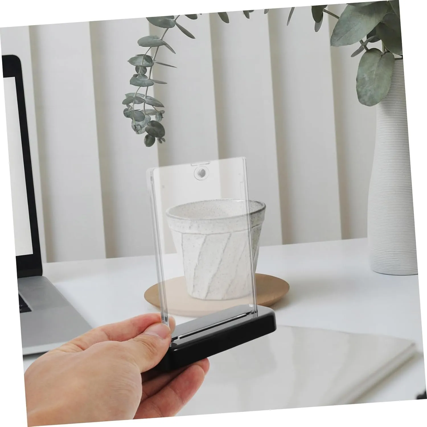 VICASKY 2sets Magnetic Card Holders of Game Card Display Stands Lightweight Compact Design for Easy Storage for Collectors and Professionals