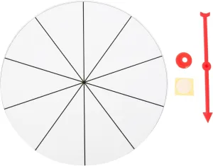VICASKY Reusable Turn Plate 1 Set Lucky Draw Wheel Rotating Raffle Prize Wheel for Party Game