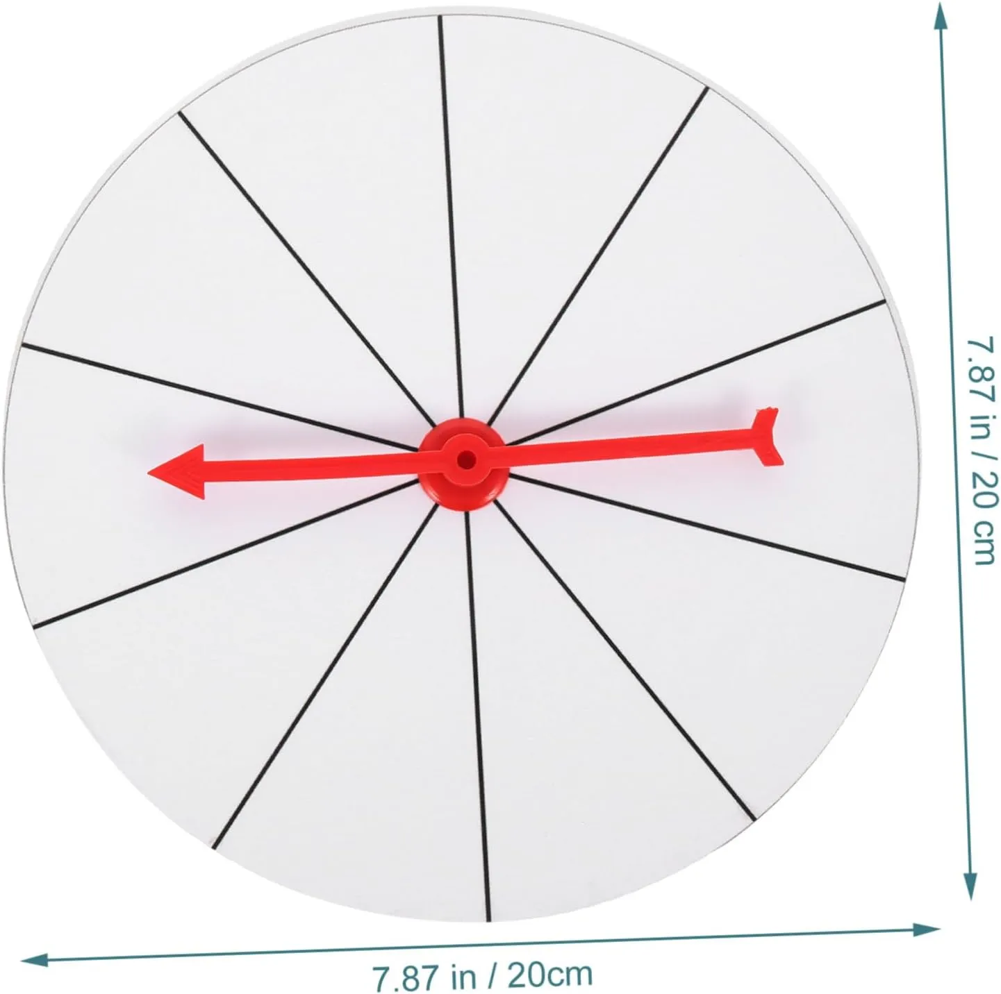 VICASKY Reusable Turn Plate 1 Set Lucky Draw Wheel Rotating Raffle Prize Wheel for Party Game
