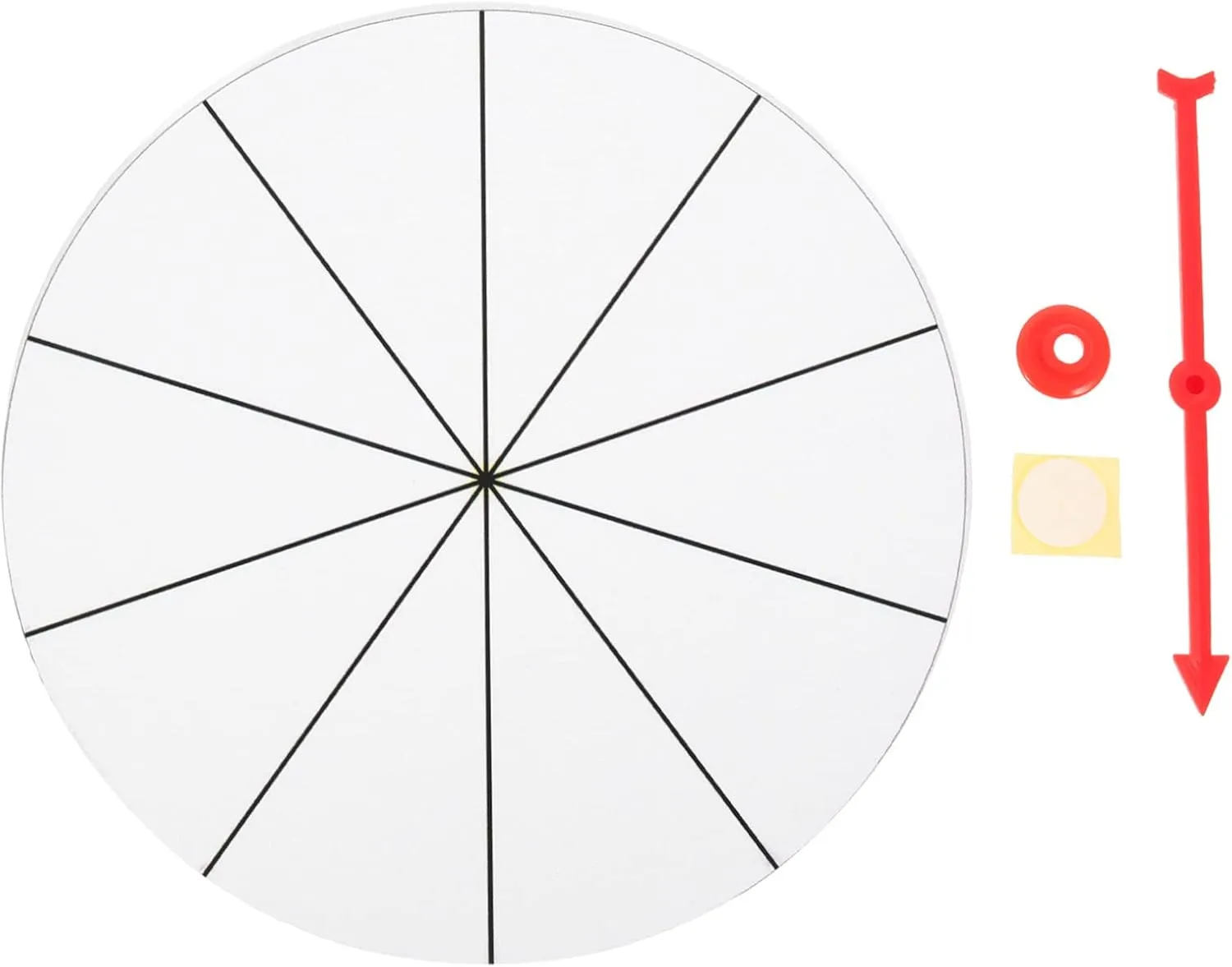 VICASKY Reusable Turn Plate 1 Set Lucky Draw Wheel Rotating Raffle Prize Wheel for Party Game