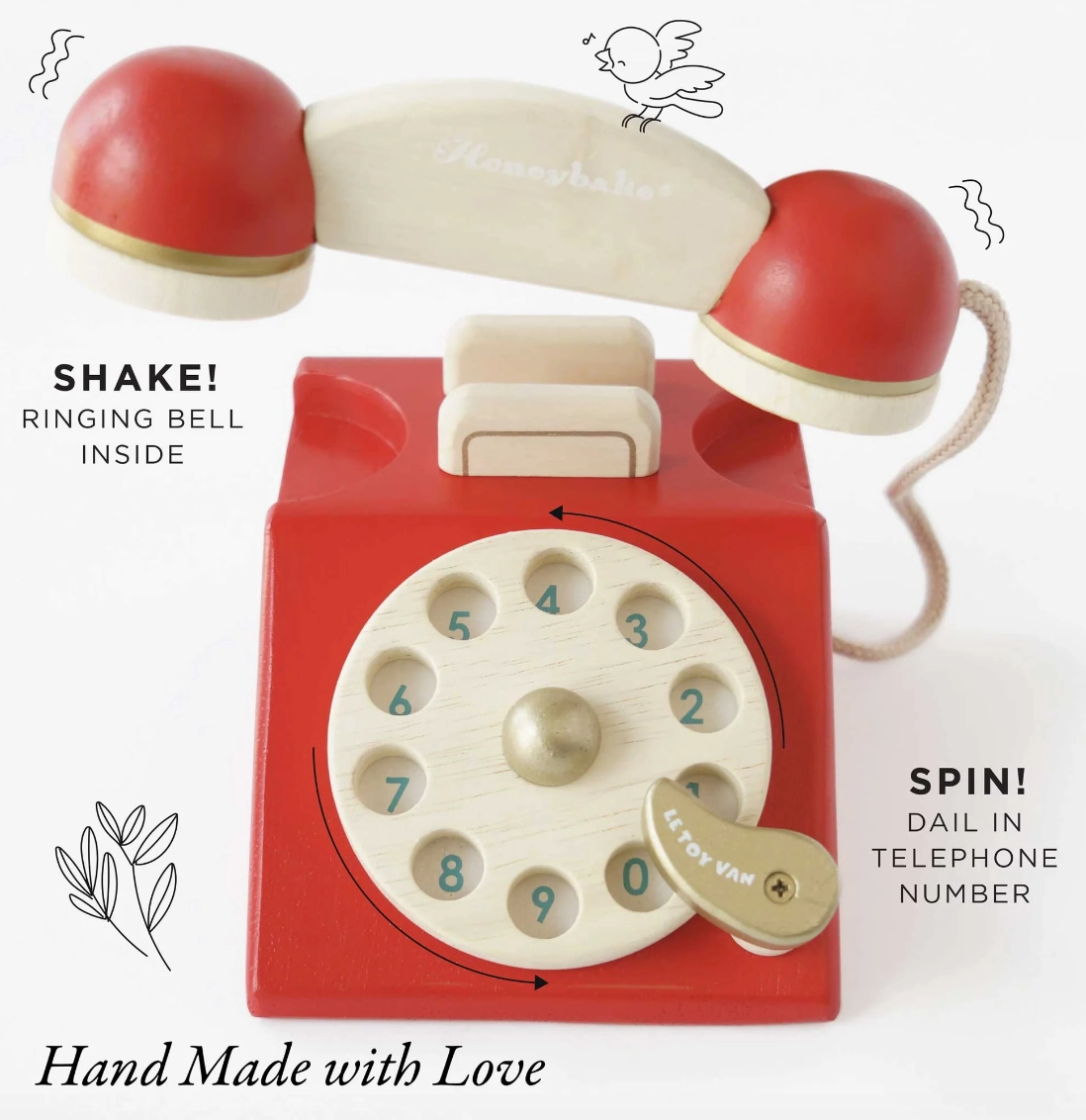 Vintage Wooden Phone