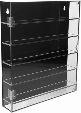 VOSAREA Acrylic Display Case for Model Cars Multi Organizer for Figures and Toys Transparent Cabinet for Collectibles for Boys and Girls Room Decor