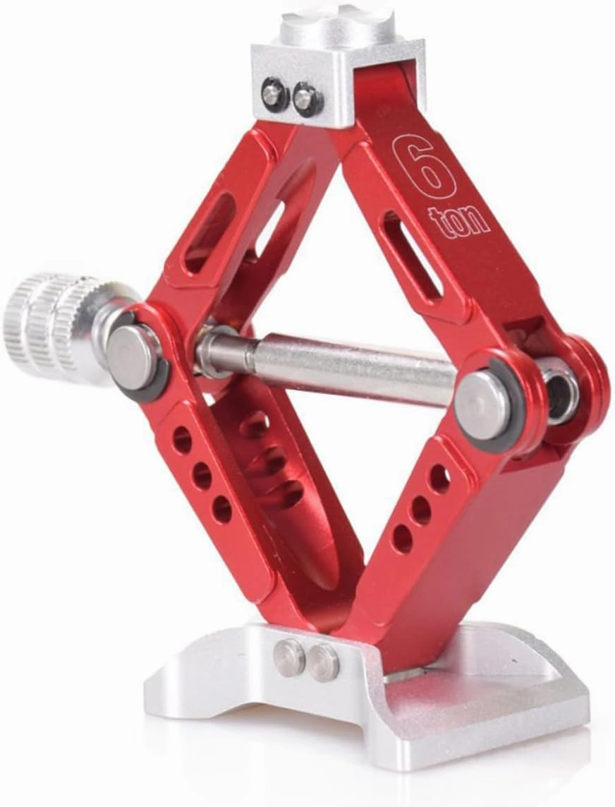 Wakauto 2 Pcs 1:10 Car Mini Lifting Jack Aluminum Alloy Simulation Jack Easy to Carry Use