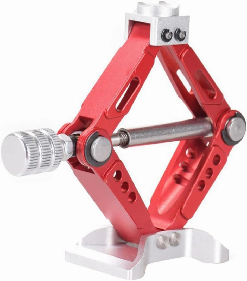 Wakauto 2 Pcs 1:10 Car Mini Lifting Jack Aluminum Alloy Simulation Jack Easy to Carry Use