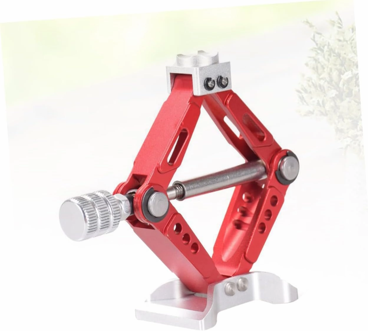 Wakauto 2 Pcs 1:10 Car Mini Lifting Jack Aluminum Alloy Simulation Jack Easy to Carry Use