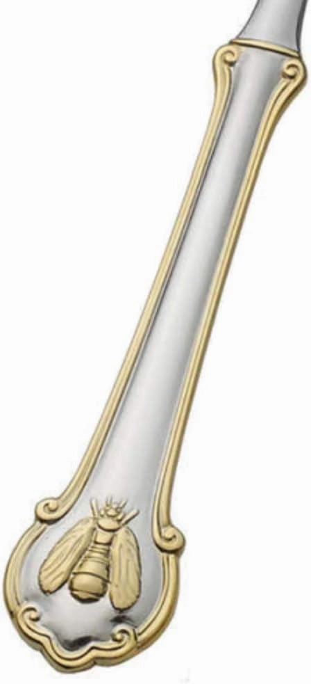 Wallace Napoleon Bee Gold Accent 18/10 Stainless Steel 53pc. Flatware Set